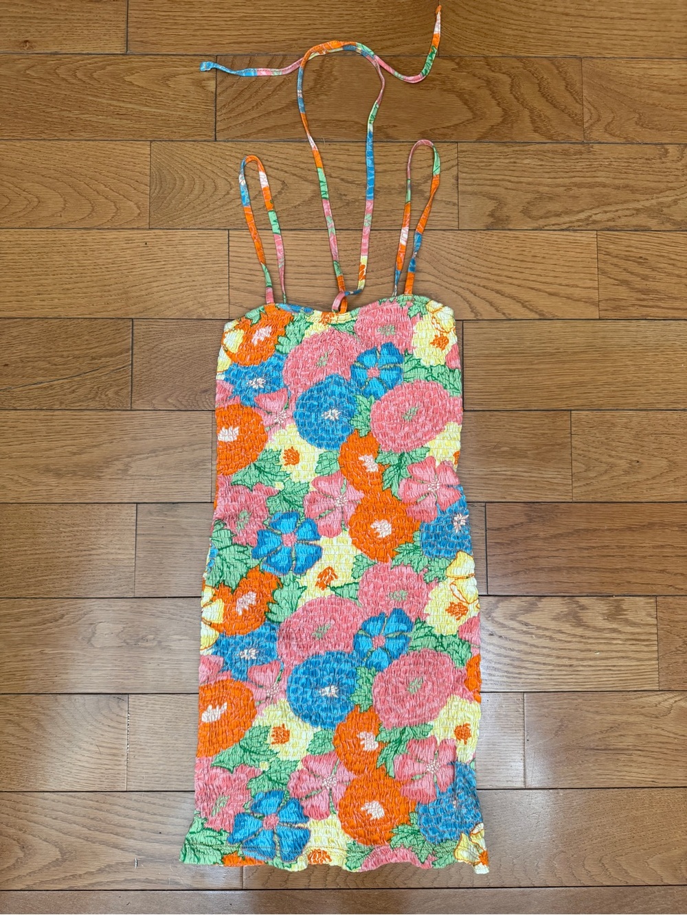 Zara Floral Smocked Dress